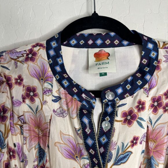 Farm Rio Superbloom Tapestry Puff Mini Dress - Picture 7 of 7